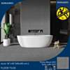 กระเบื้องปูพื้น 16x16 นิ้ว โมดิซแบล็ค (AF) ลายอิฐ Duragres ห้องน้ำ