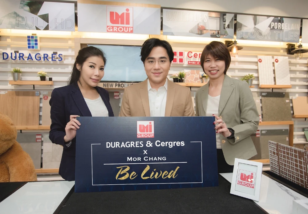 ดูราเกรสและเซอเกรสผนึกกำลังอาจารย์ช้าง ทศพร ศรีตุลา เสริมทัพโปรเจ็กท์กระเบื้องเสริมฮวงจุ้ย "DURAGRES & Cergres x MorChang"